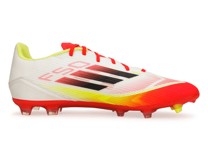 adidas Men's F50 League FG/MG White/Black/Yellow