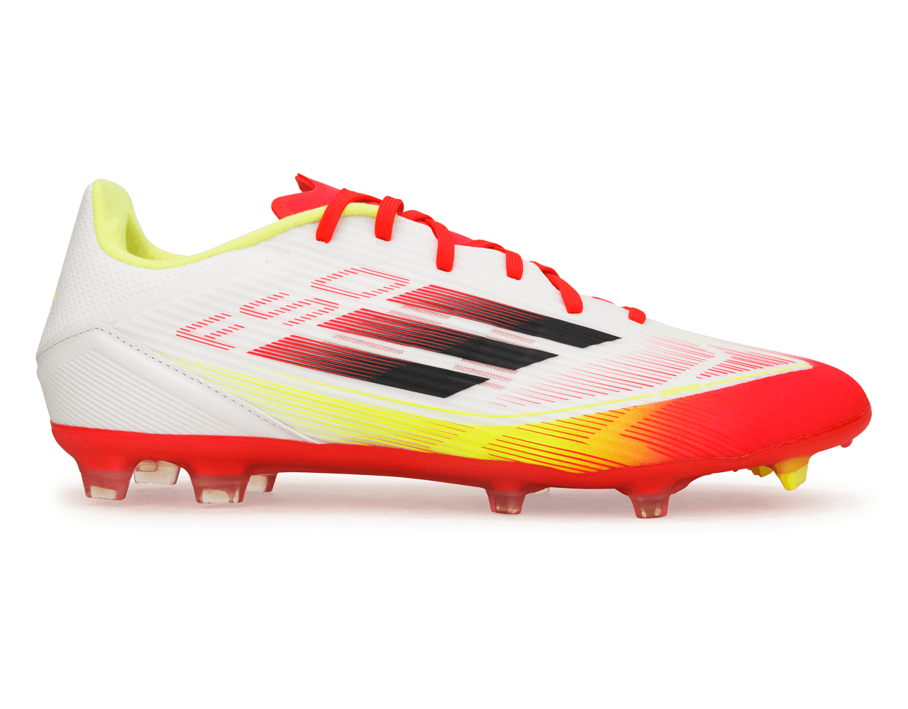 adidas Men's F50 League FG/MG White/Black/Yellow