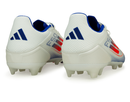 adidas Men's F50 League FG/MG White/Lucid Blue