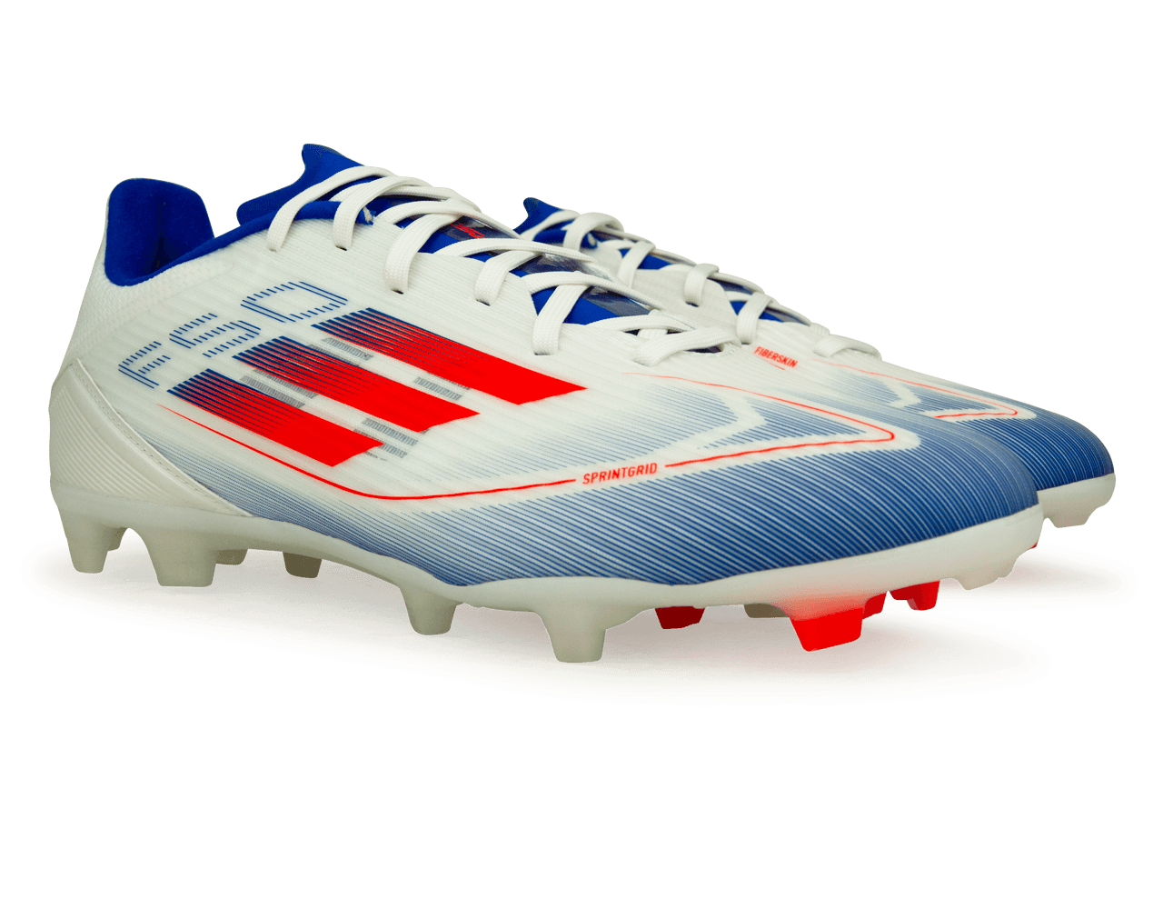 adidas Men's F50 League FG/MG White/Lucid Blue