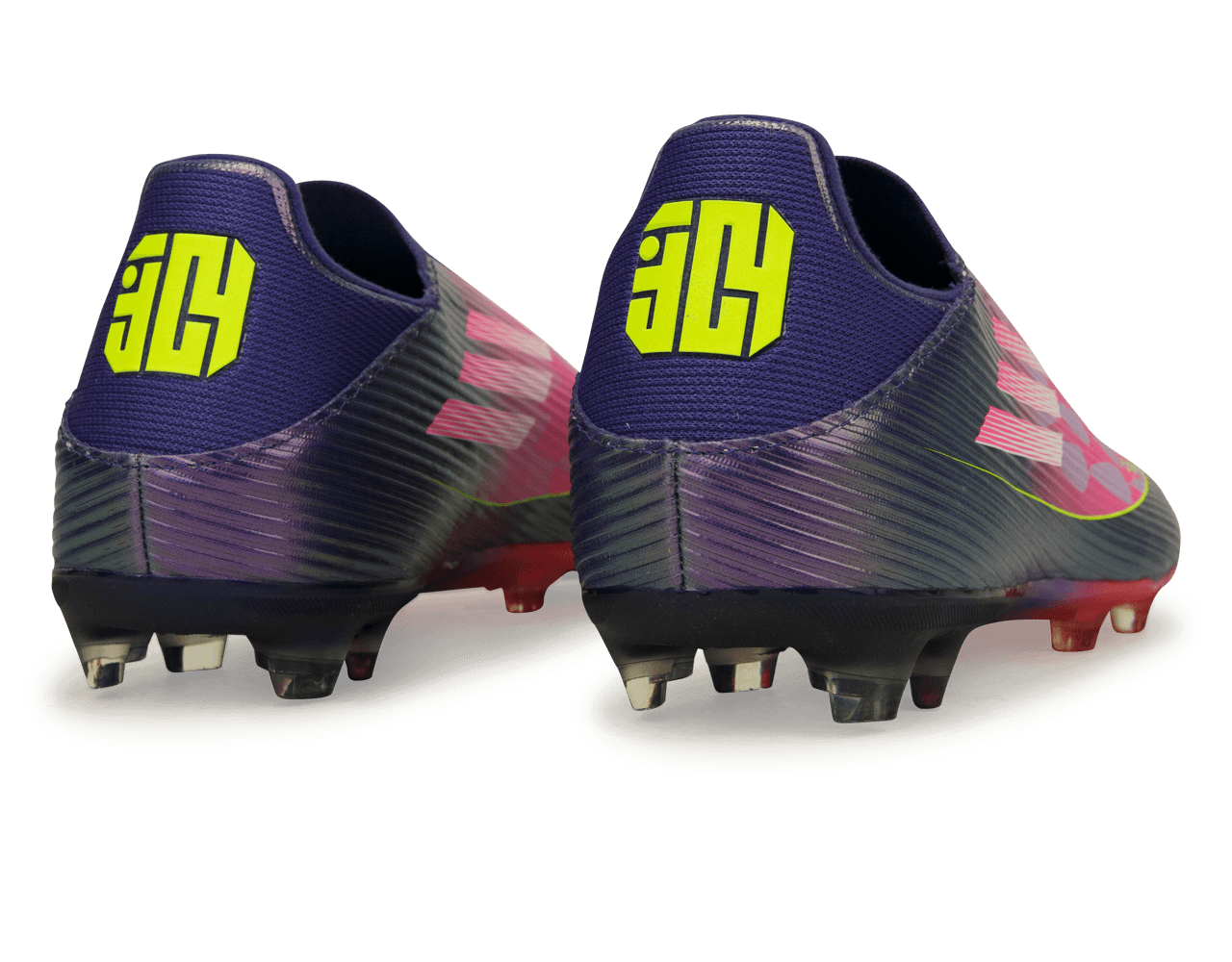 adidas Men's Lamine Yamal F50 League Laceless FG/MG Purple/Lemon