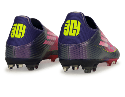 adidas Men's Lamine Yamal F50 League Laceless FG/MG Purple/Lemon