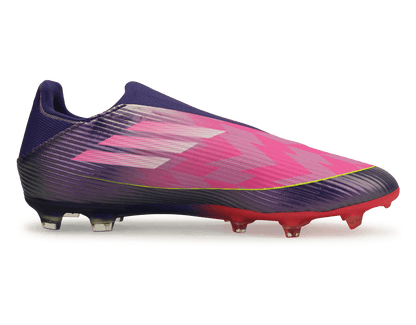 adidas Men's Lamine Yamal F50 League Laceless FG/MG Purple/Lemon