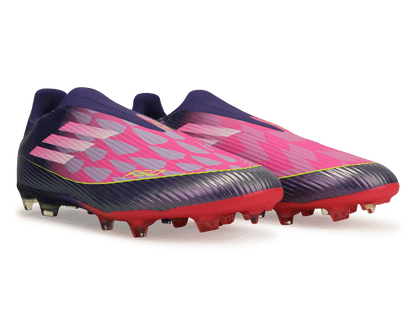 adidas Men's Lamine Yamal F50 League Laceless FG/MG Purple/Lemon