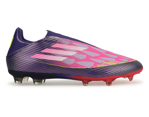 adidas Men's Lamine Yamal F50 League Laceless FG/MG Purple/Lemon