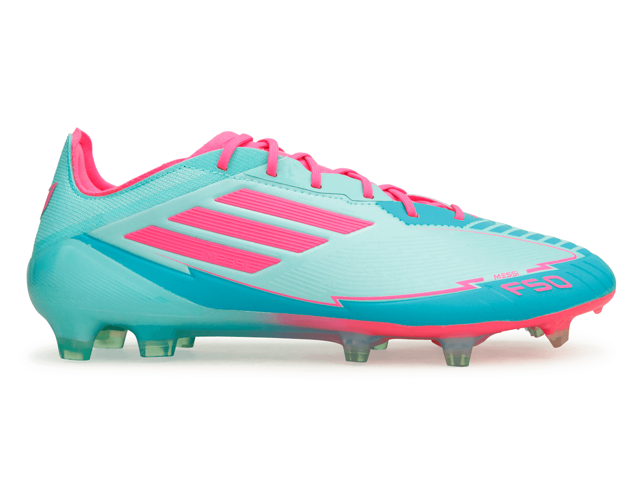 adidas Men's F50 Elite Messi FG Flash Aqua/Pink