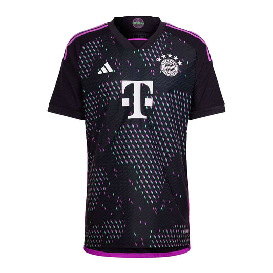 adidas Men's FC Bayern Munich 2023/24 Authentic Away Jersey Black/Purple