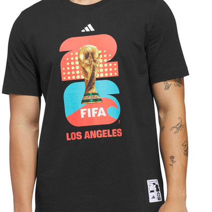 adidas Men's FIFA World Cup 2026 Host city Los Angeles Graphic Tee Black
