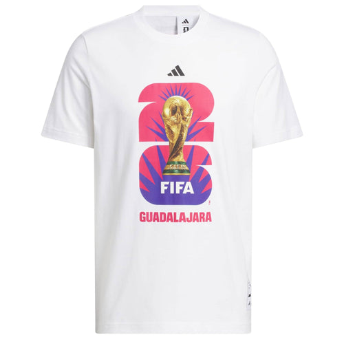 adidas Men's FIFA World Cup 26 Host City Guadalajara Graphic Tee White
