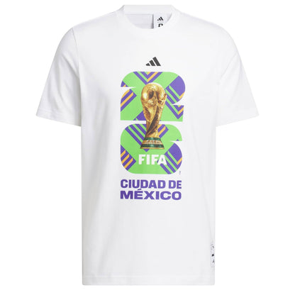 adidas Men's FIFA World Cup 26 Host City Mexico City Graphic Tee White