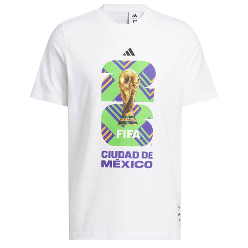 adidas Men's FIFA World Cup 26 Host City Mexico City Graphic Tee White