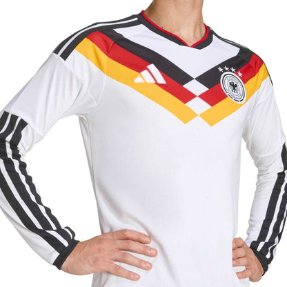 adidas Men's Germany World Cup 2026 Home Long Sleeve Jersey White