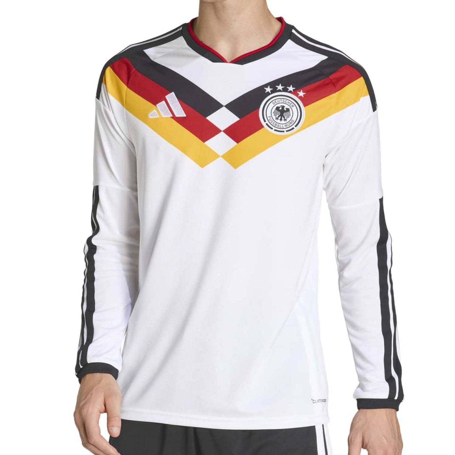 adidas Men's Germany World Cup 2026 Home Long Sleeve Jersey White