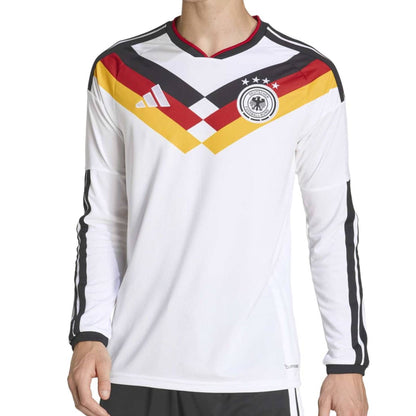adidas Men's Germany World Cup 2026 Home Long Sleeve Jersey White