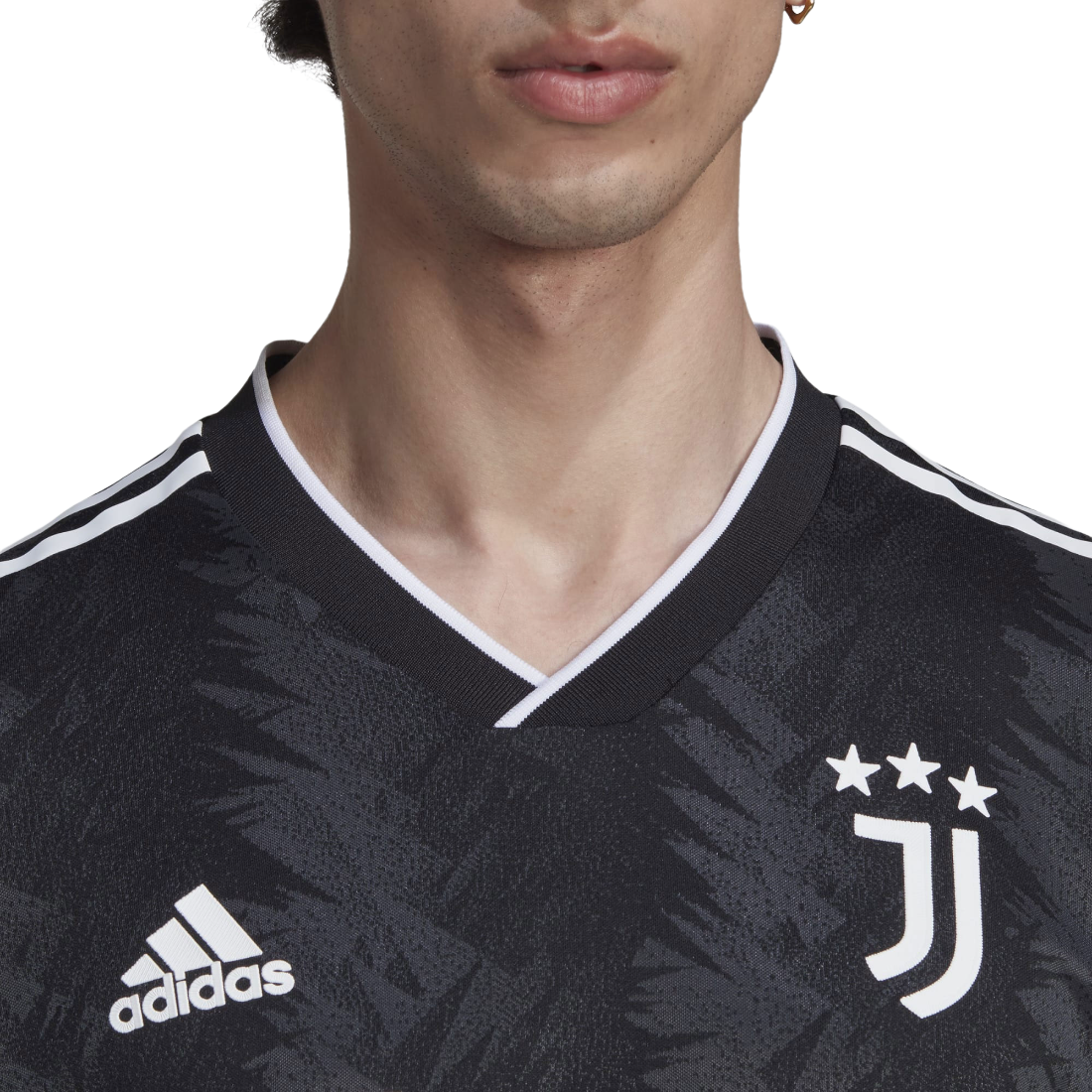 adidas Men's Juventus 2022/23 Authentic Away Jersey Black/White
