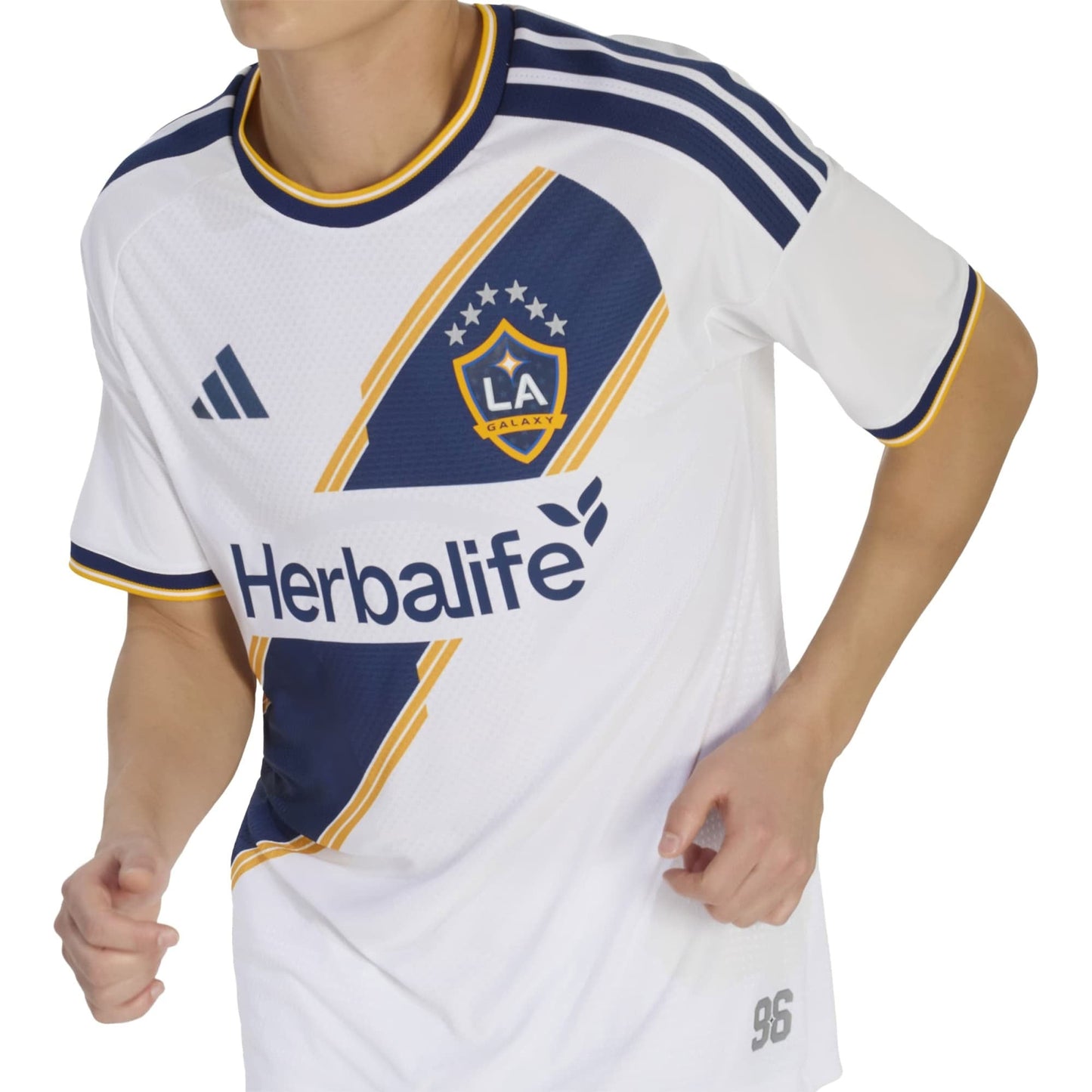 adidas Men's LA Galaxy 2026/27 Authentic Home Jersey White/Blue