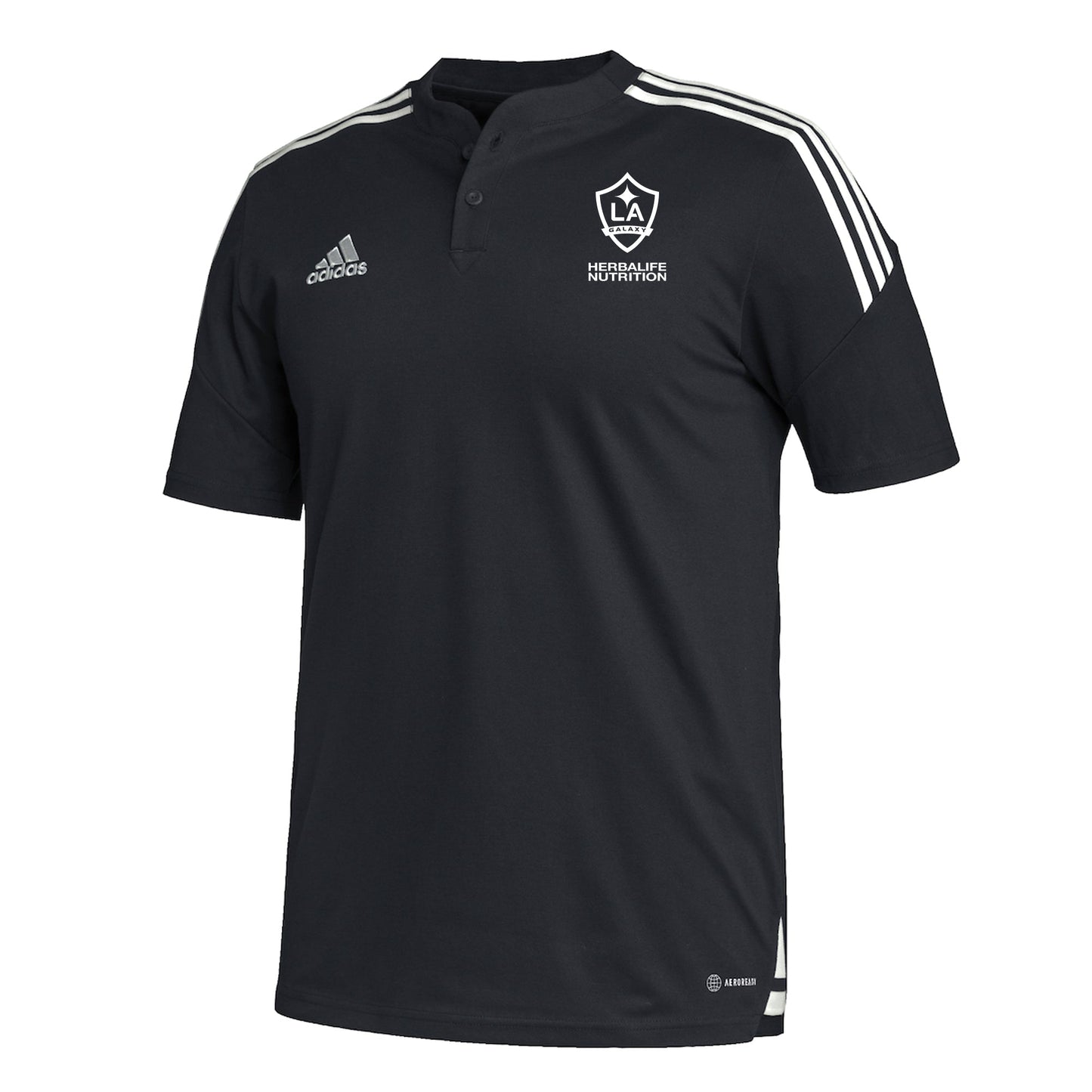 adidas Men's LA Galaxy Condivo 22 Polo Black/White