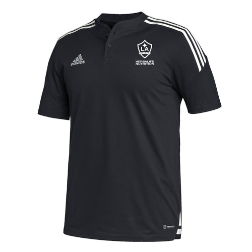 adidas Men's LA Galaxy Condivo 22 Polo Black/White