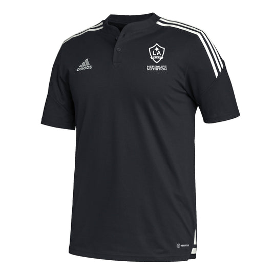 adidas Men's LA Galaxy Condivo 22 Polo Black/White