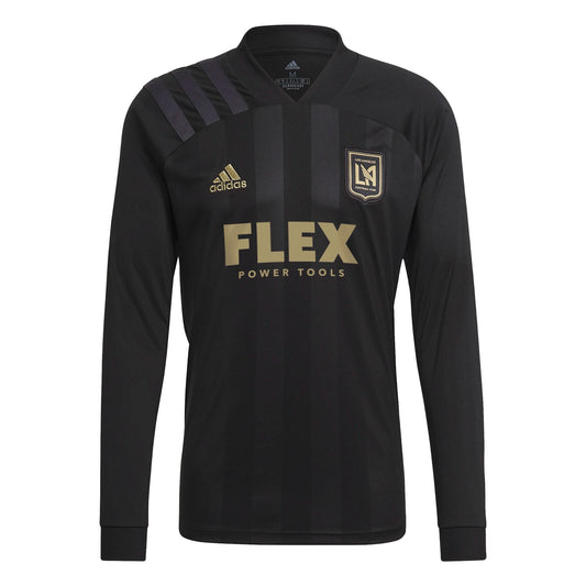 adidas Men's LAFC 2021/22 Long Sleeve Home Jersey Black/Gold