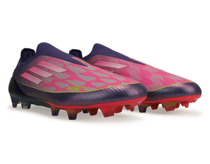 adidas Men's Lamine Yamal F50 Elite Laceless FG Purple/Lemon
