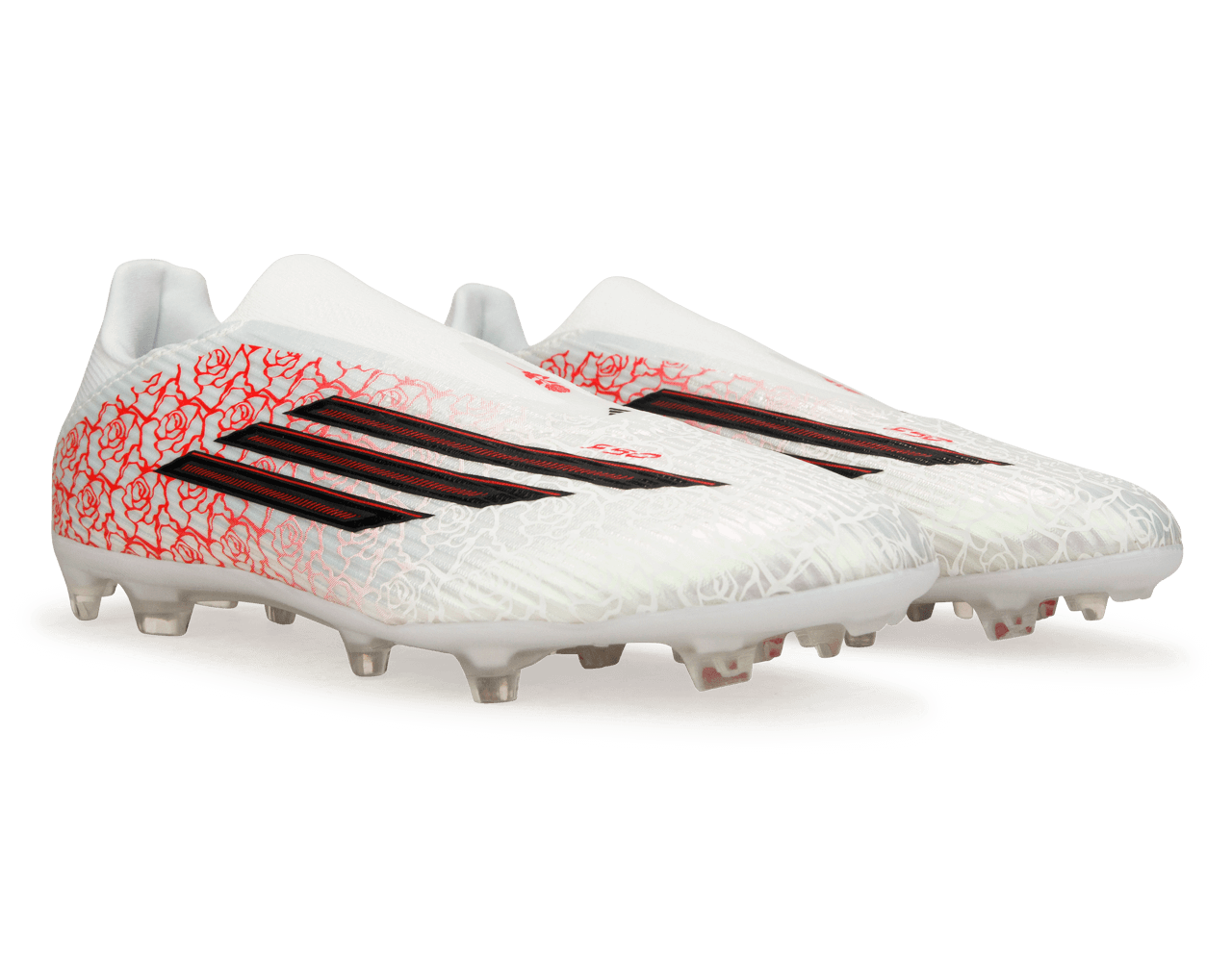 adidas Men's F50 League 'Lamine Yamal' Laceless FG/MG White/Black/Red