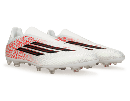 adidas Men's F50 League 'Lamine Yamal' Laceless FG/MG White/Black/Red