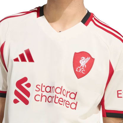 adidas Men's Liverpool 2025/26 Away Jersey Wonder White