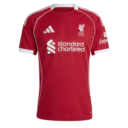adidas Men's Liverpool 2025/26 Home Jersey Strawberry Red/White