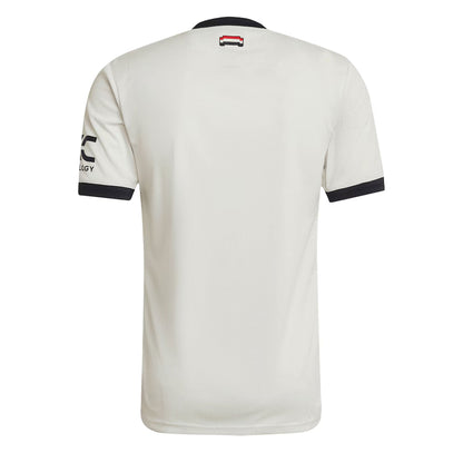 adidas Men's Manchester United 2024/25 Authentic Third Jersey Off White/Black
