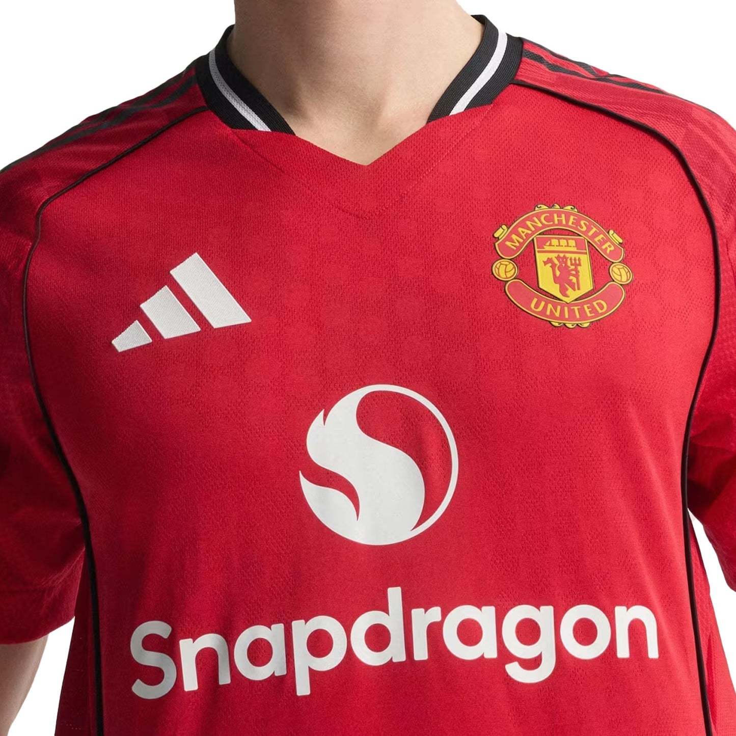 adidas Men's Manchester United 2025/26 Authentic Home Jersey Red