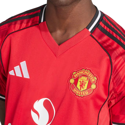 adidas Men's Manchester United 2025/26 Home Jersey Red