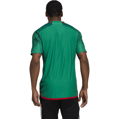 adidas Men's Mexico 2022 Authentic Home Jersey Vivid Green/Green