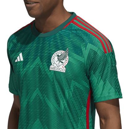 adidas Men's Mexico 2022 Authentic Home Jersey Vivid Green/Green