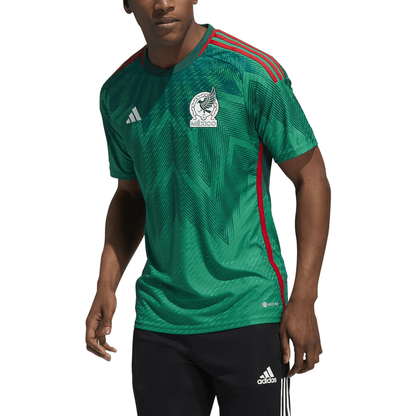 adidas Men's Mexico 2022 Authentic Home Jersey Vivid Green/Green