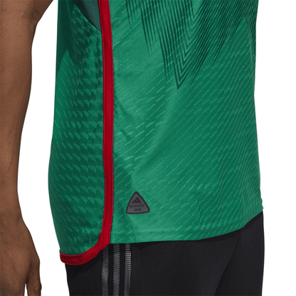 adidas Men's Mexico 2022 Authentic Home Jersey Vivid Green/Green