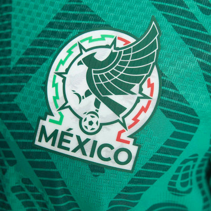 adidas Men's Mexico World Cup 2026 Authentic Home Long Sleeve Jersey Green
