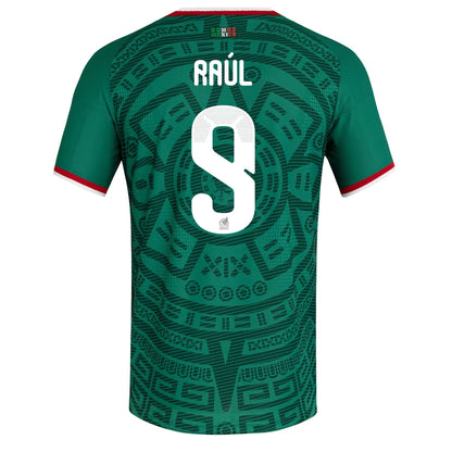 adidas Men's Mexico World Cup 2026 Authentic Home Jersey w/ Raul #9 Printing