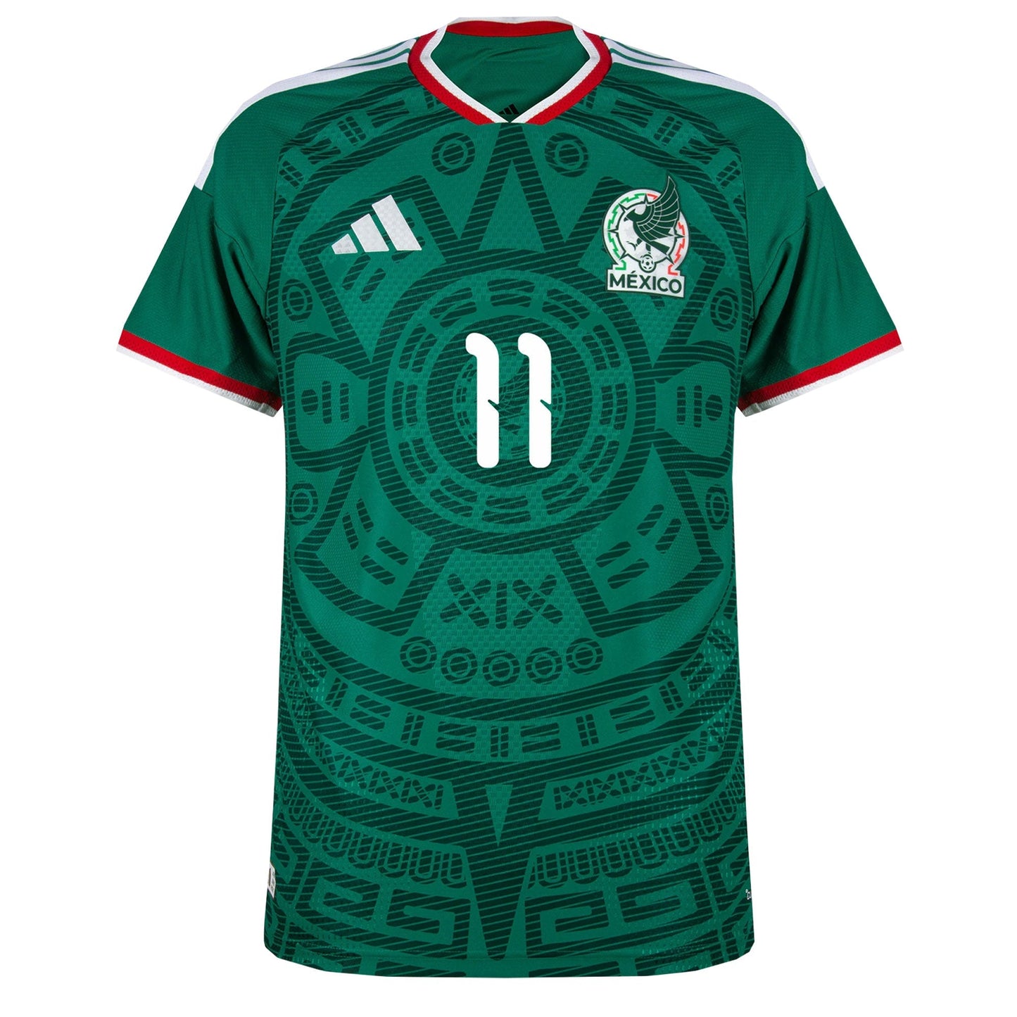 adidas Men's Mexico World Cup 2026 Authentic Home Jersey w/ S. Gimenez #11 Printing