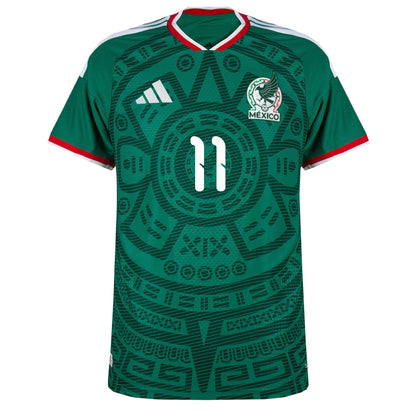 adidas Men's Mexico World Cup 2026 Authentic Home Jersey w/ S. Gimenez #11 Printing