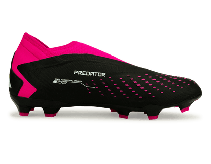 adidas Men's Predator Accuracy.3 Laceless FG Black/Pink