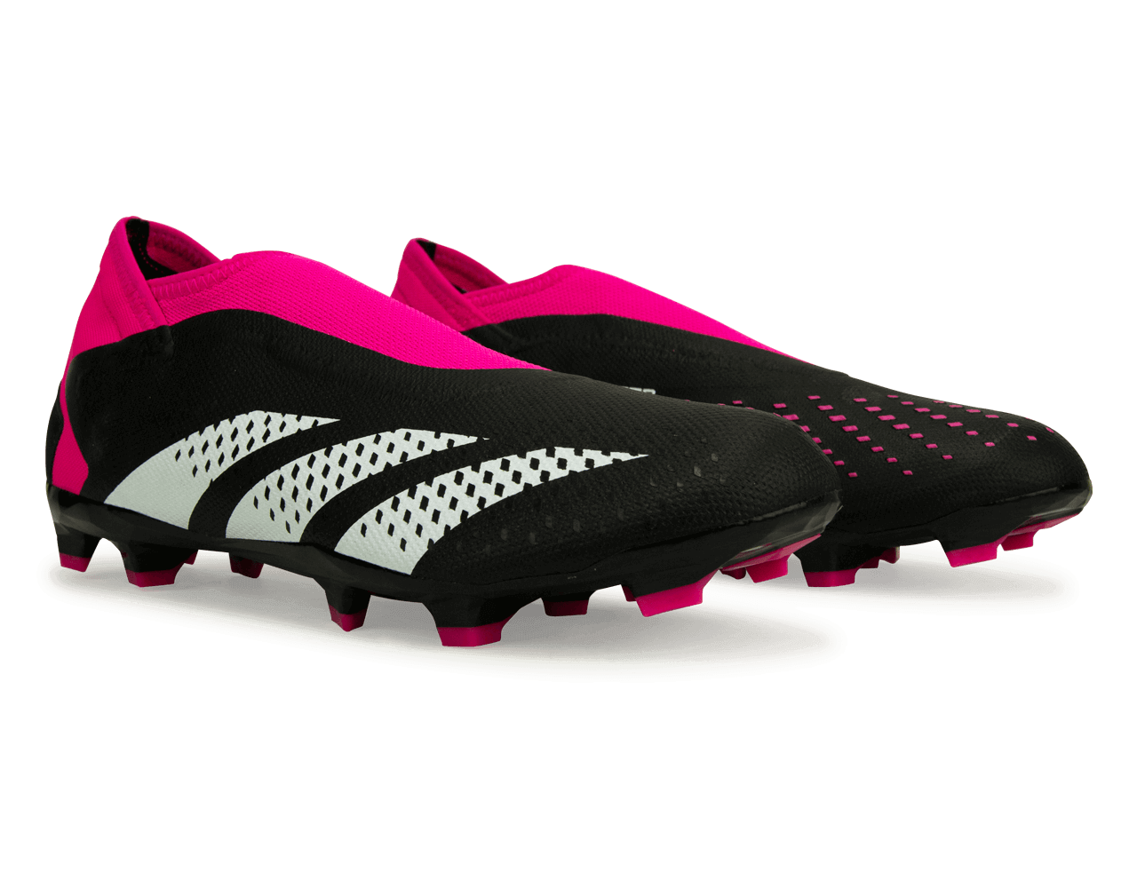 adidas Men's Predator Accuracy.3 Laceless FG Black/Pink