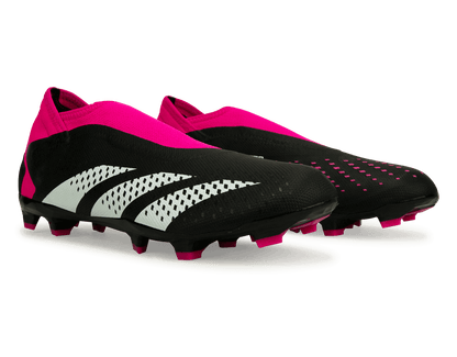 adidas Men's Predator Accuracy.3 Laceless FG Black/Pink