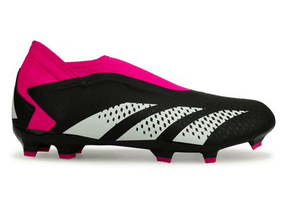 adidas Men's Predator Accuracy.3 Laceless FG Black/Pink