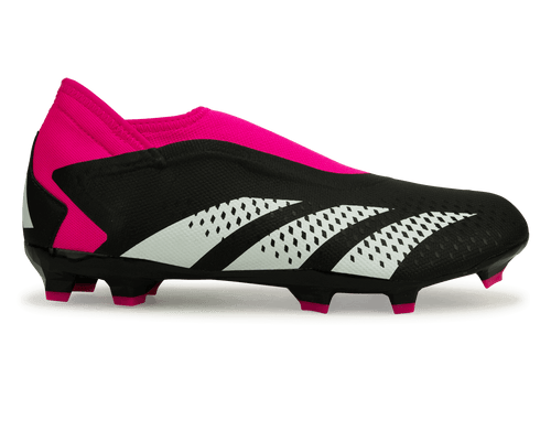 adidas Men's Predator Accuracy.3 Laceless FG Black/Pink