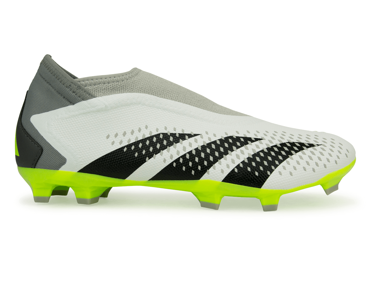 adidas Men's Predator Accuracy.3 Laceless FG White/Lucid Lemon