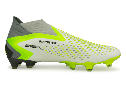 adidas Men's Predator Accuracy+ FG White/Lucid Lemon