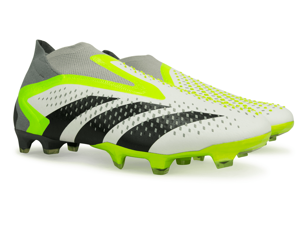 adidas Men's Predator Accuracy+ FG White/Lucid Lemon