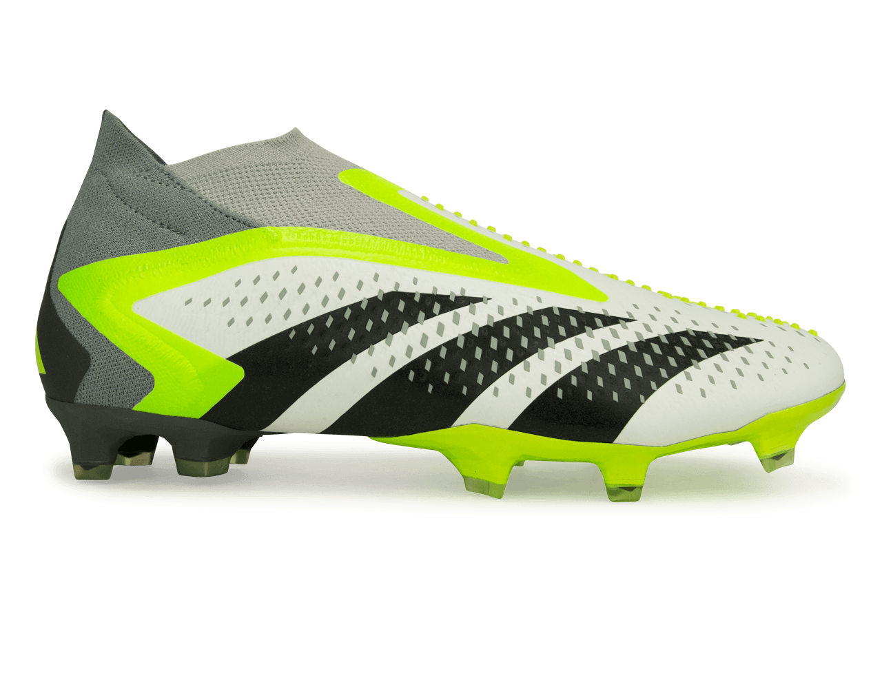 adidas Men's Predator Accuracy+ FG White/Lucid Lemon