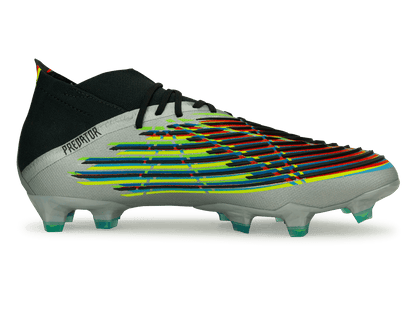 adidas Men's Predator Edge.1 FG Silver Metallic/ Solar Green